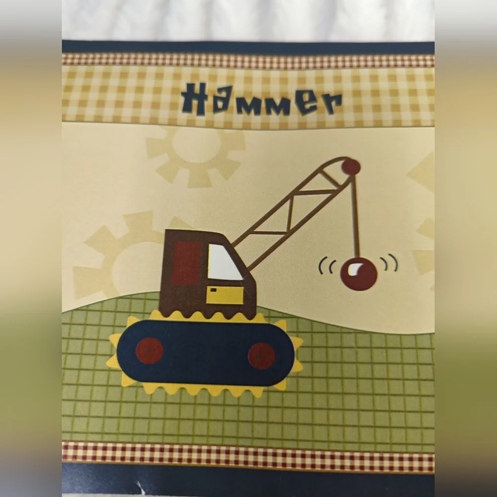 Vintage Construction Vehicle Wallpaper Boarder 26 Feet X‎ 6 Inches